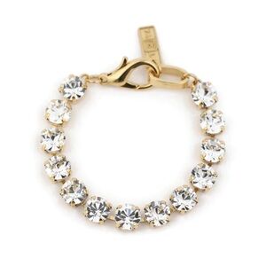Antique gold with high quality clear crystal 8mm stone
Bracelet.